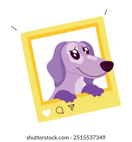 Pack of Dog Pet Flat Stickers 

