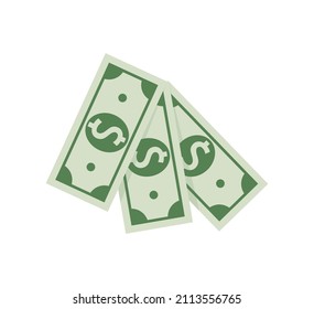 Pack of dollars. Vector illustration for web, mobile app in flat design. EPS 10
