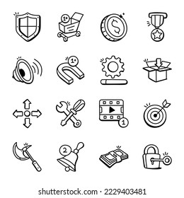 Pack of Doodle Icon Designs 


