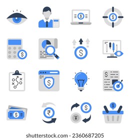 Pack of E Healthcare Flat Icons

