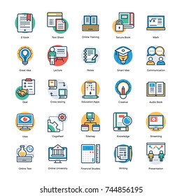 
Pack of Education and Knowledge Icons
