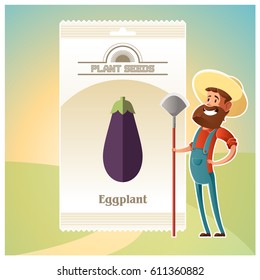 Pack of eggplant seeds