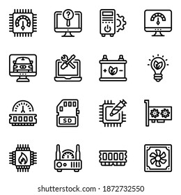 Paket mit elektronischen Geräten - Symbole 