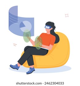 Pack of Employees Flat Character Icons