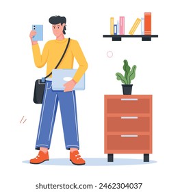 Pack of Employees Flat Character Icons