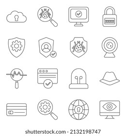 Pack of Encryption and Safety  Icons


