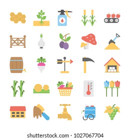 
Pack of Farming Flat Icons
