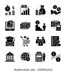 Pack Of Finance And Tax Icons