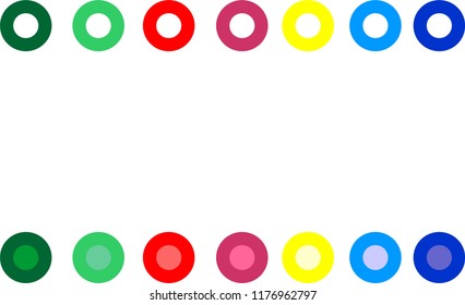 pack of flag, system flag, status indicator in blue color, represented by an circle with a little circle in the middle