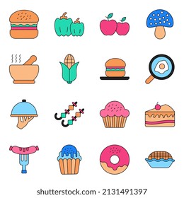 Paquete de alimentos Bebe Iconos

