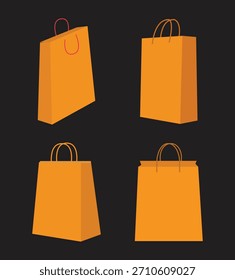 A pack of four shopping bags is designed