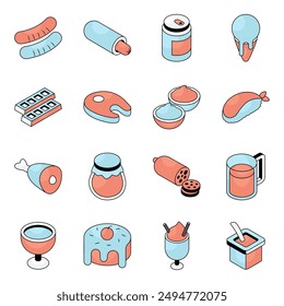 Pack de Icono de Fruta Plana

