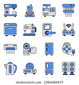 Pack of Gadgets Flat Icons

