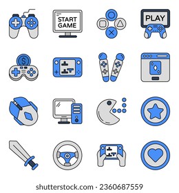 Pack of Gaming Flat Icons 