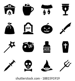 
Pack of Halloween Flat Icons