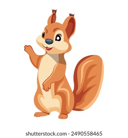 Pack of Happy Squirrel Flat Icons 

