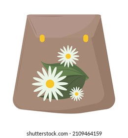 pack of herbal tea flat icon