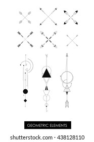 Pack of high quality geometric elements. Sacred geometry.
