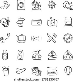 Paquete De Iconos De Doodle De Vacaciones