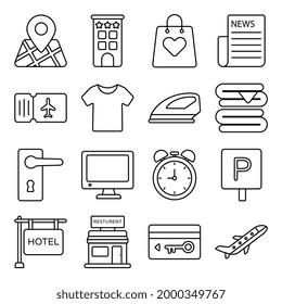 Pack of Hotel Linear Icons