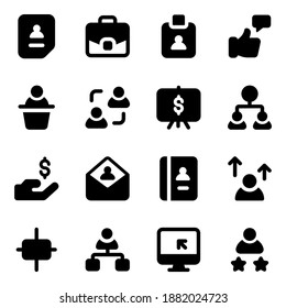 Paquete de iconos de gestión de recursos humanos 