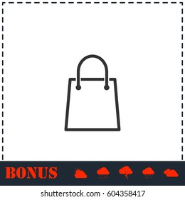 Pack icon flat. Simple vector symbol and bonus icon