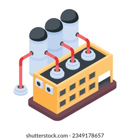 Pack of Industrial Isometric Icons 

