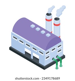 Pack of Industrial Isometric Icons 

