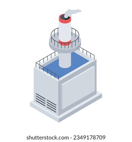 Paquete de iconos isométricos industriales 


