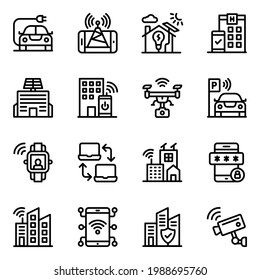 Paquete de Iot Linear Icons