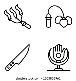 Pack of Islamic Culture Line Icons 