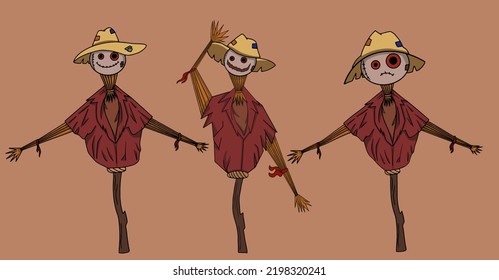 Pack of jacks for Halloween in videpugalo illustration