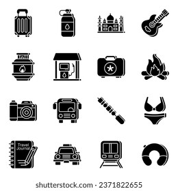 Pack of Journey vector Icons

