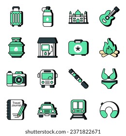 Pack of Journey vector Icons

