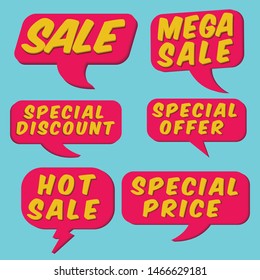 pack of label special discount for banner flyer brochure or anything business design