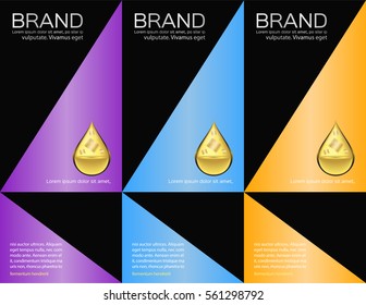 pack label vector for skin care or cosmetic foam lotion collagen shampoo