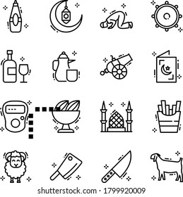 Pack of Line Icon Vectors 