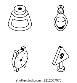 Paket mit Symbolen der Linie

