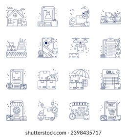 Paket logistischer Linearsymbole 


