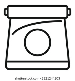 Pack lunch icon outline vector. Fast food. Cake delivery