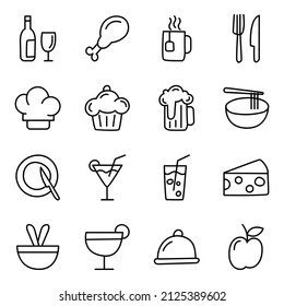 Pack of Meal Flat Icons

