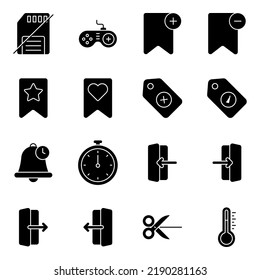 Pack of Media Solid Icons
