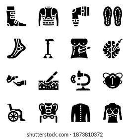 
Pack of Medical and Body Treatment Solid Icons