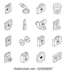 Pack of Medical Linear Icons

