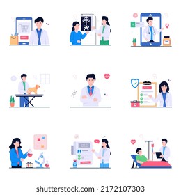 Paquete de Ilustraciones Médicas y Farmacéuticas