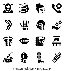 
Pack of Medical Surgeries Solid Icons