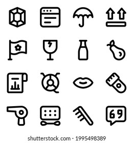 Pack of Miscellaneous Linear Icons