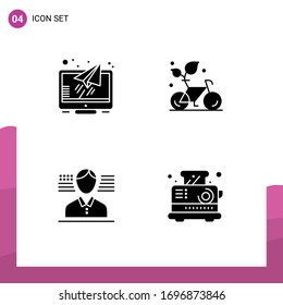 Pack of Modern Solid Glyphs Signs and Symbols for Web Print Media such as message; man; screen; friendly; flag Editable Vector Design Elements