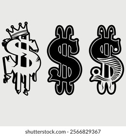 pack with money symbol design