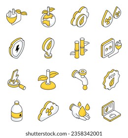 Pack of Nature and Eco Icons
